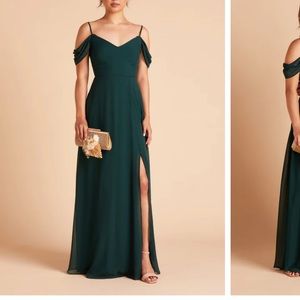 CLOSET SALE!!! Birdy Grey Emerald Green Cold shoulder bridesmaid dress size 3x
